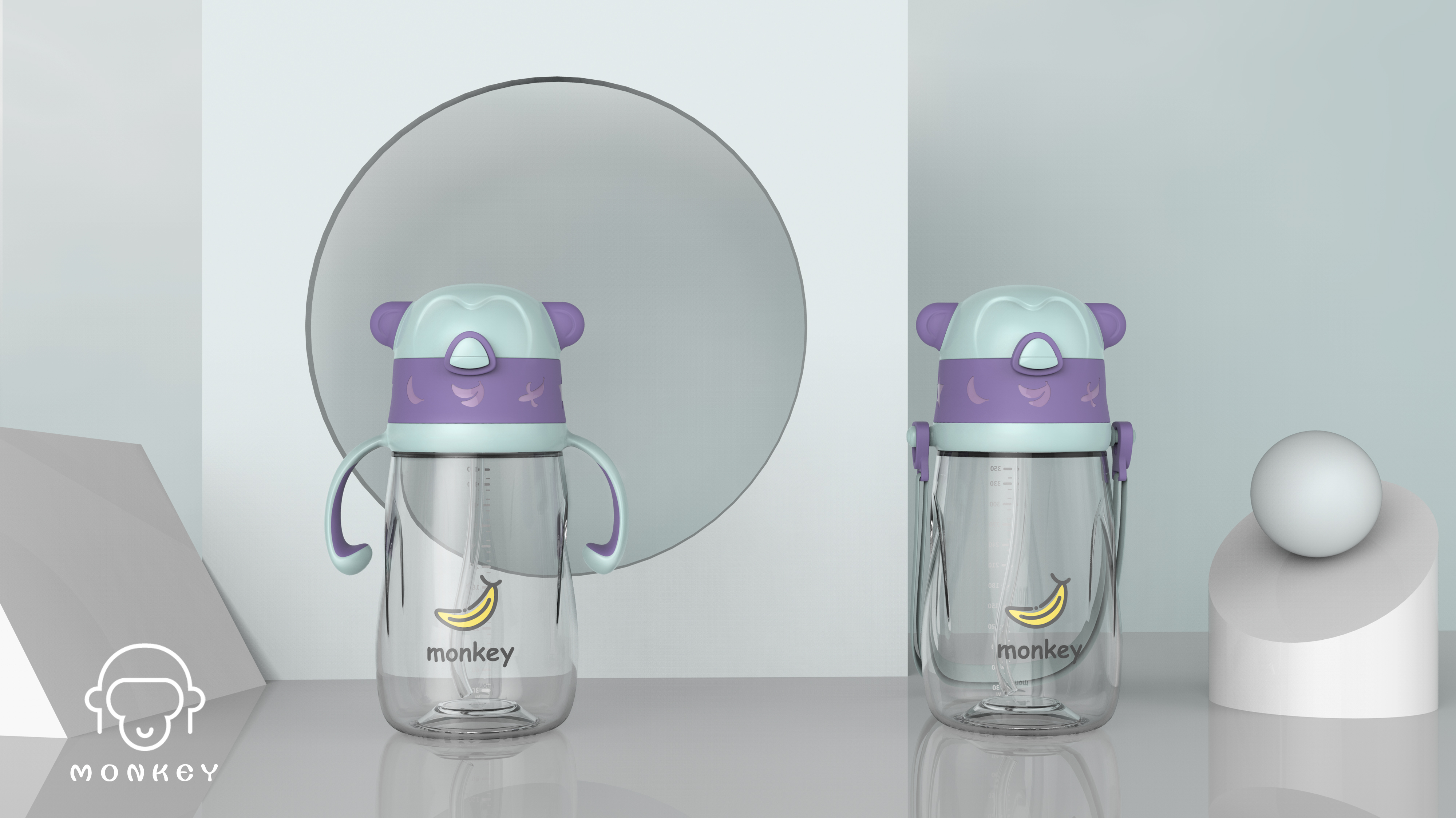 Children's water cup，Straw cup，Portable kettle design，Children's Cup，Cup design，Creative water cup，Thermal insulation kettle，Bottle setting，