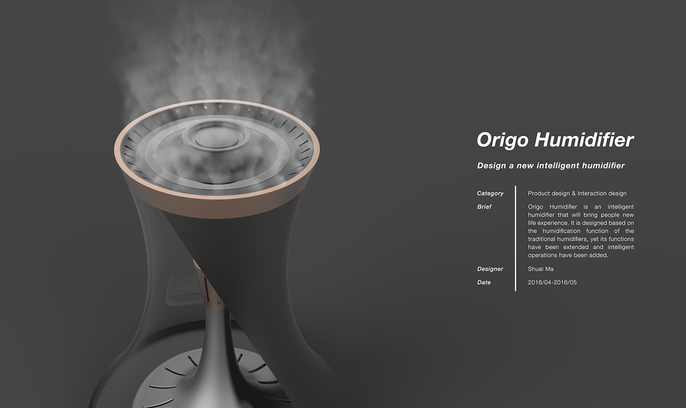 industrial design，Household appliances，Intellectualization，Humidifier，