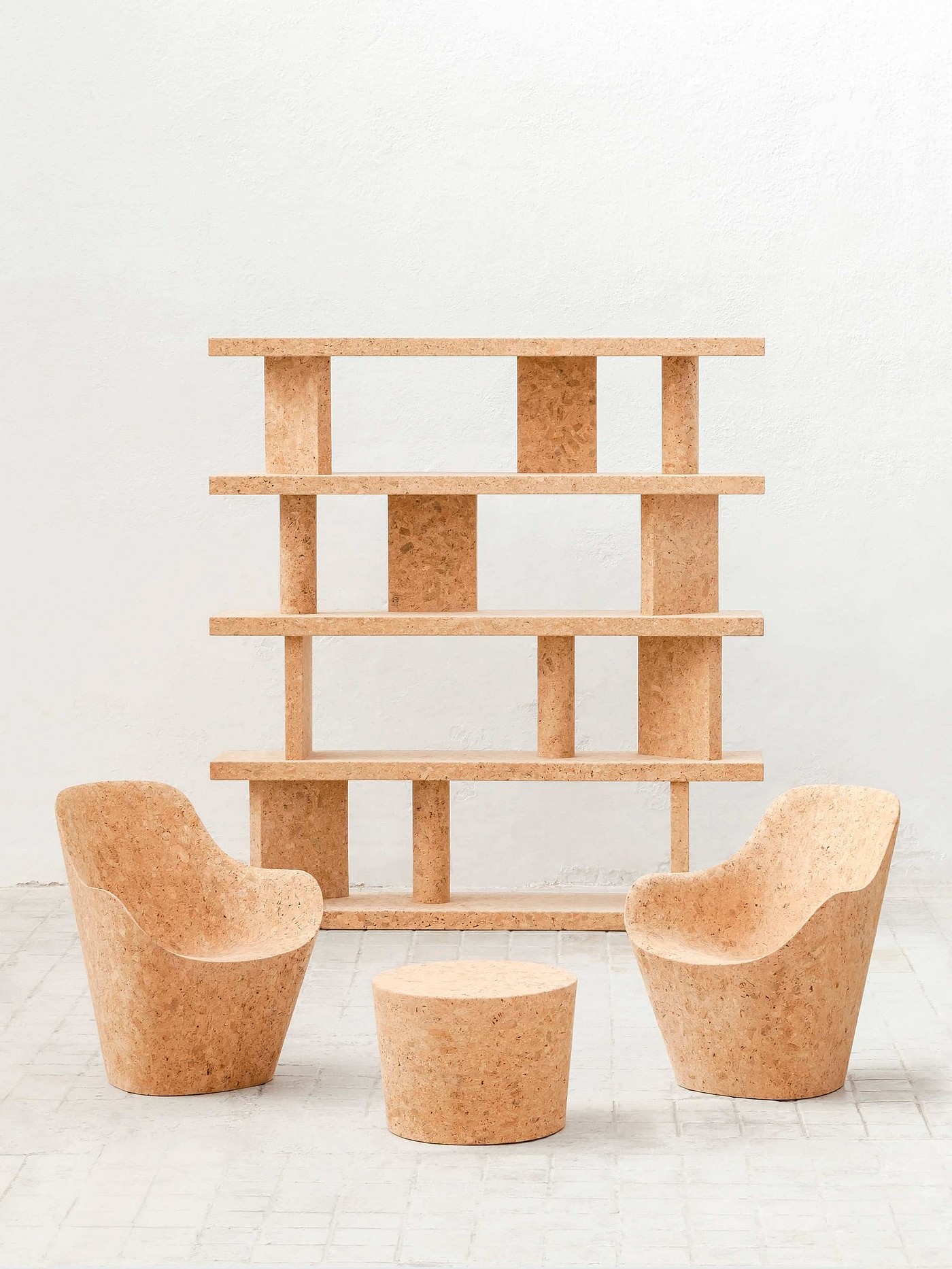 Cork，chair，bookshelf，Jasper Morrison，