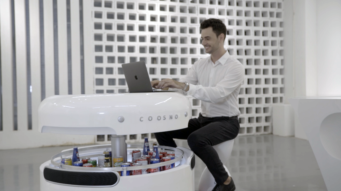 Refrigerator，Coffee table，tea table，artificial intelligence，Built in refrigerator，Bluetooth Speaker ，Wireless charging，Google Voice assistant，
