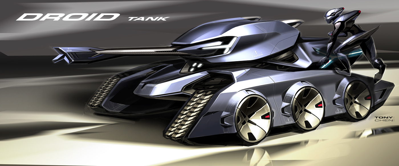 Hand drawn，illustration，vehicle，pc，