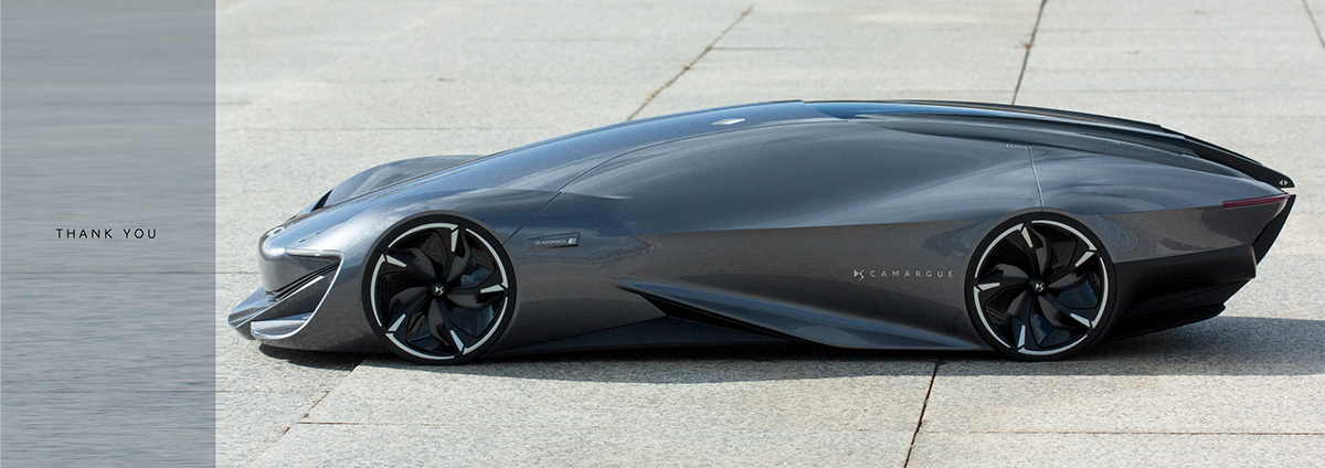 DS Camargue，Automobile design，black，