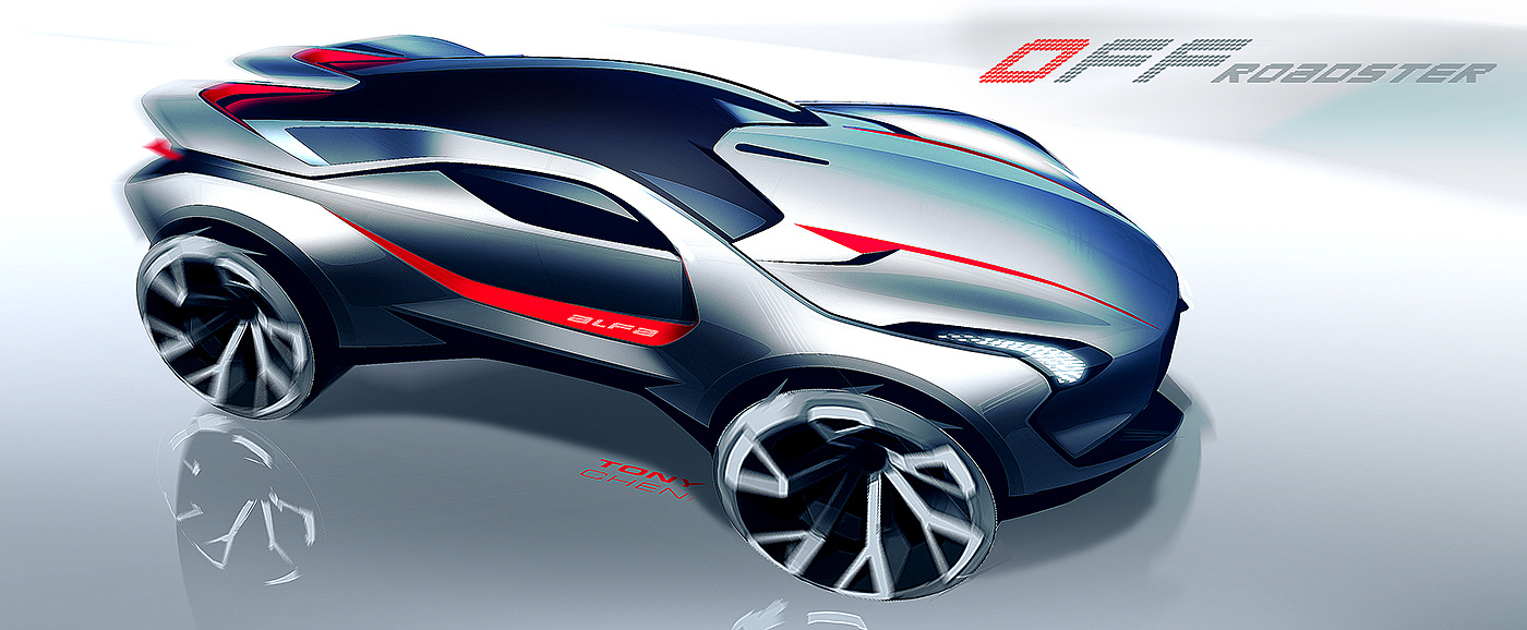 Hand drawn，illustration，vehicle，pc，