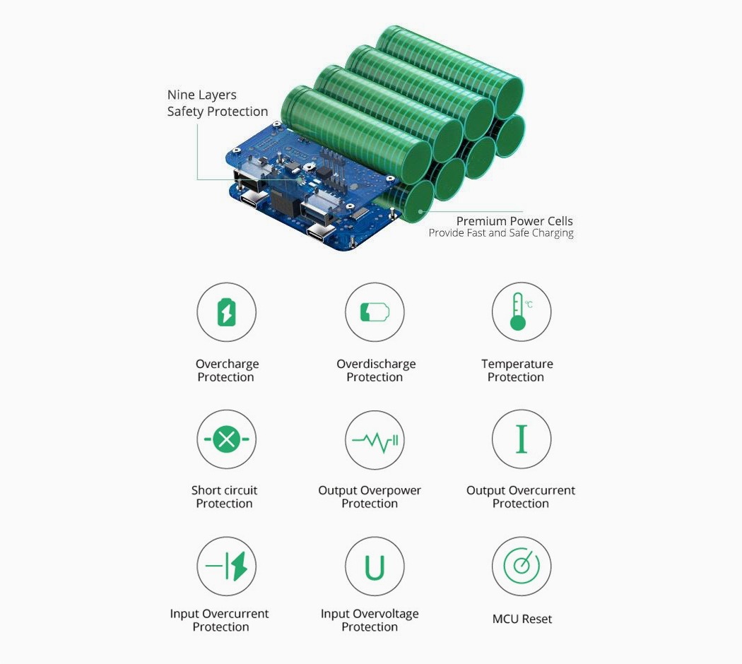 SuperTank，portable battery，black，