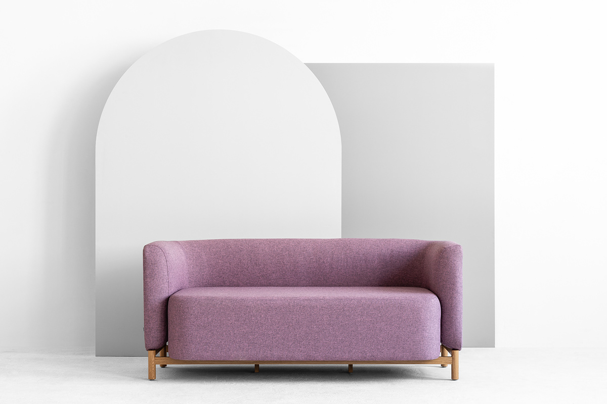 blue，sofa，Polar Sofa，