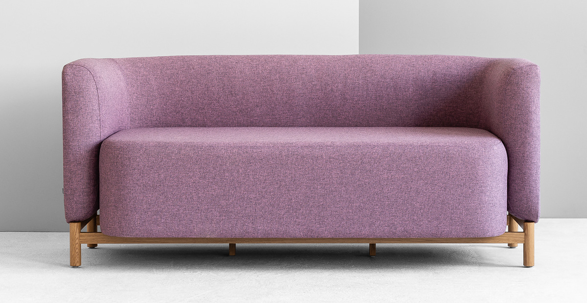 blue，sofa，Polar Sofa，