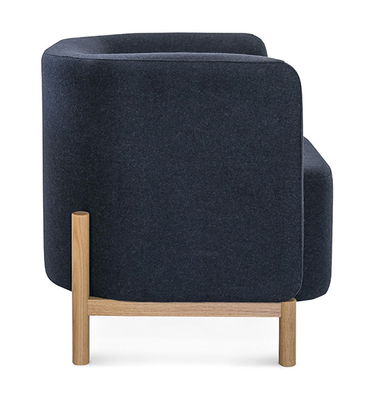 blue，sofa，Polar Sofa，