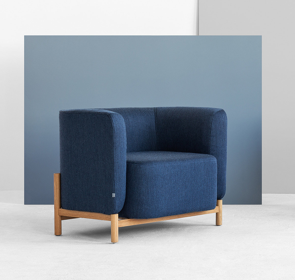 blue，sofa，Polar Sofa，