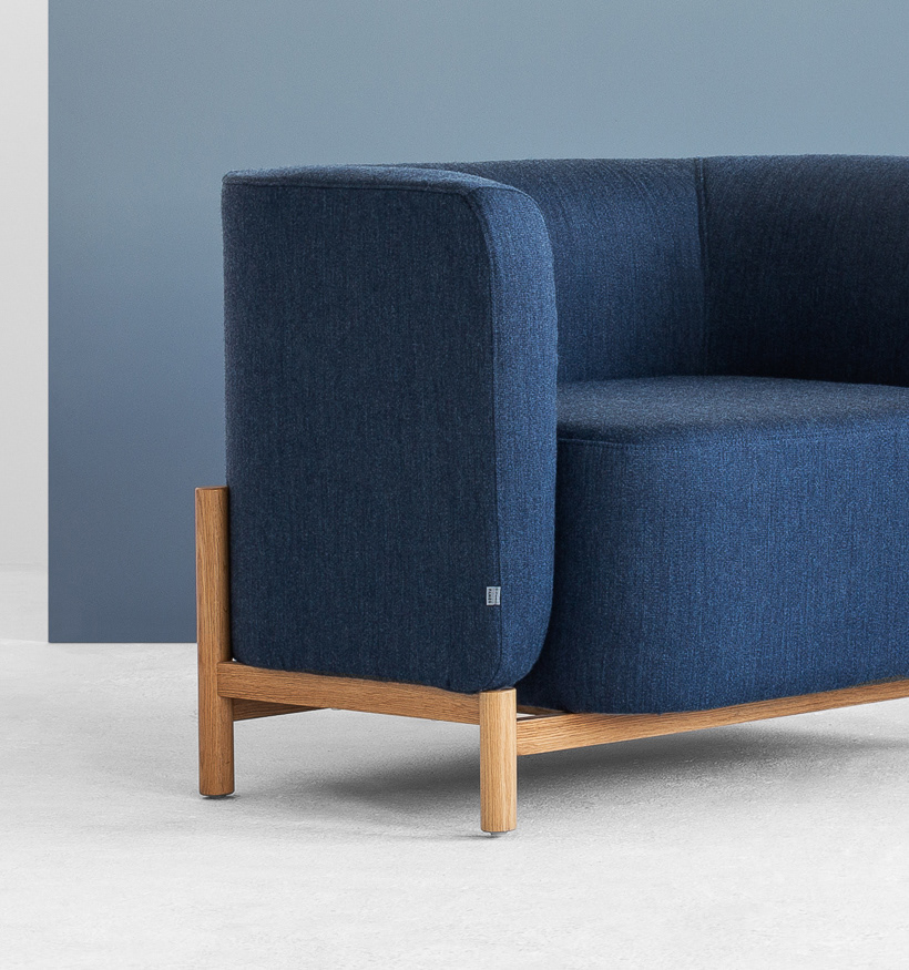 blue，sofa，Polar Sofa，