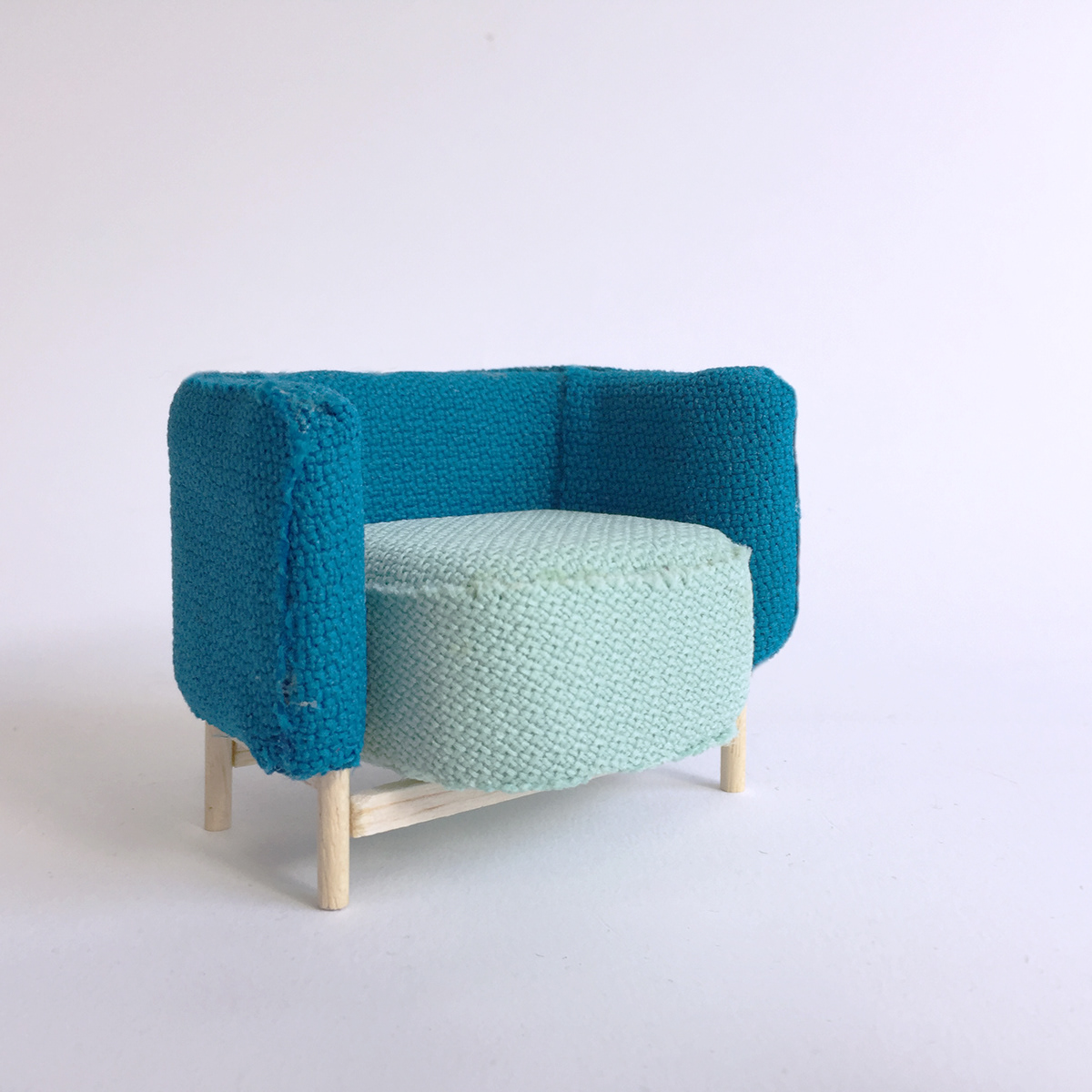 blue，sofa，Polar Sofa，