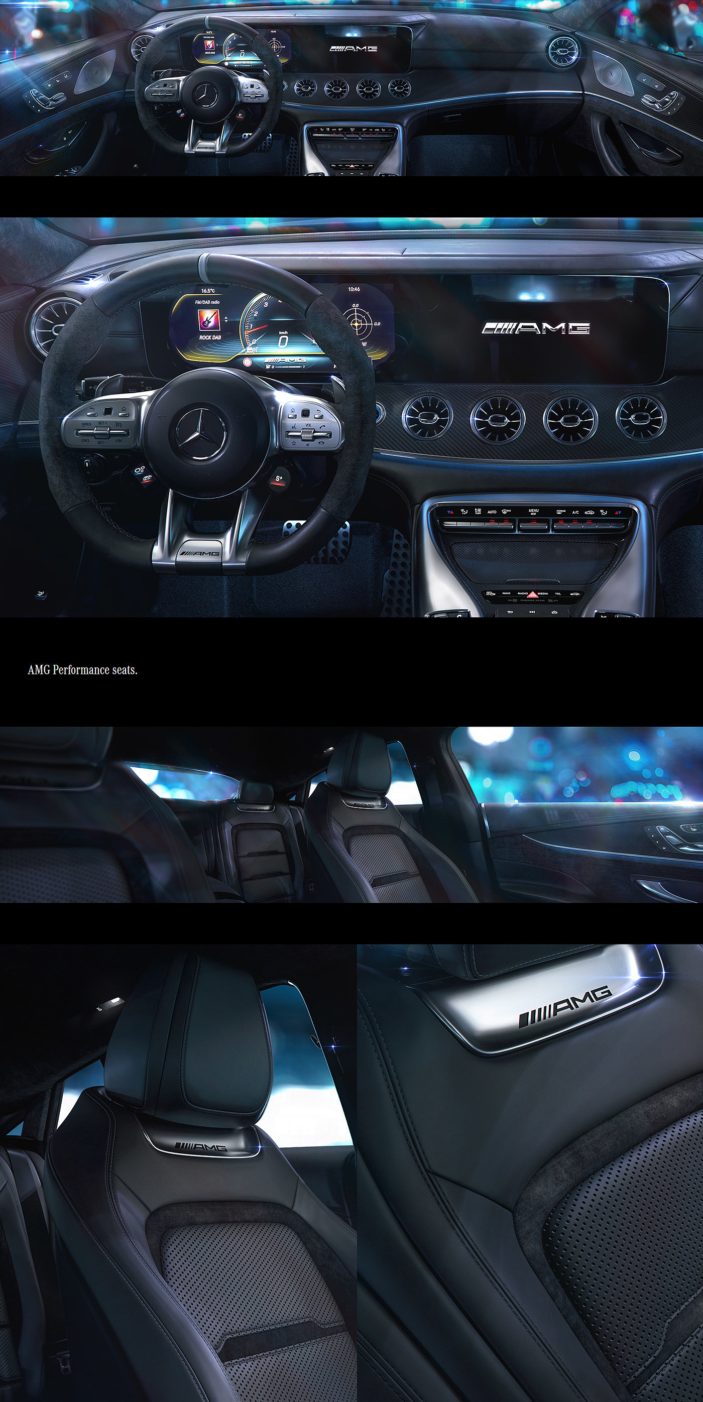 automobile，Alberto Luke Marta，cgi，Benz，AMG GT 63S，Interior，