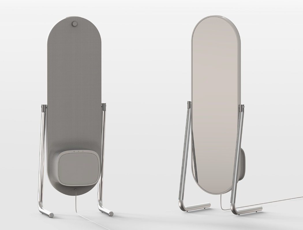 white，mirror，Whole body mirror，Ironing board，