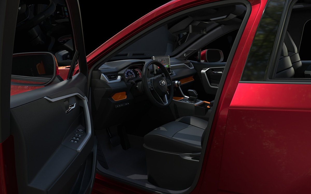 Toyota RAV 4，Automobile design，gules，