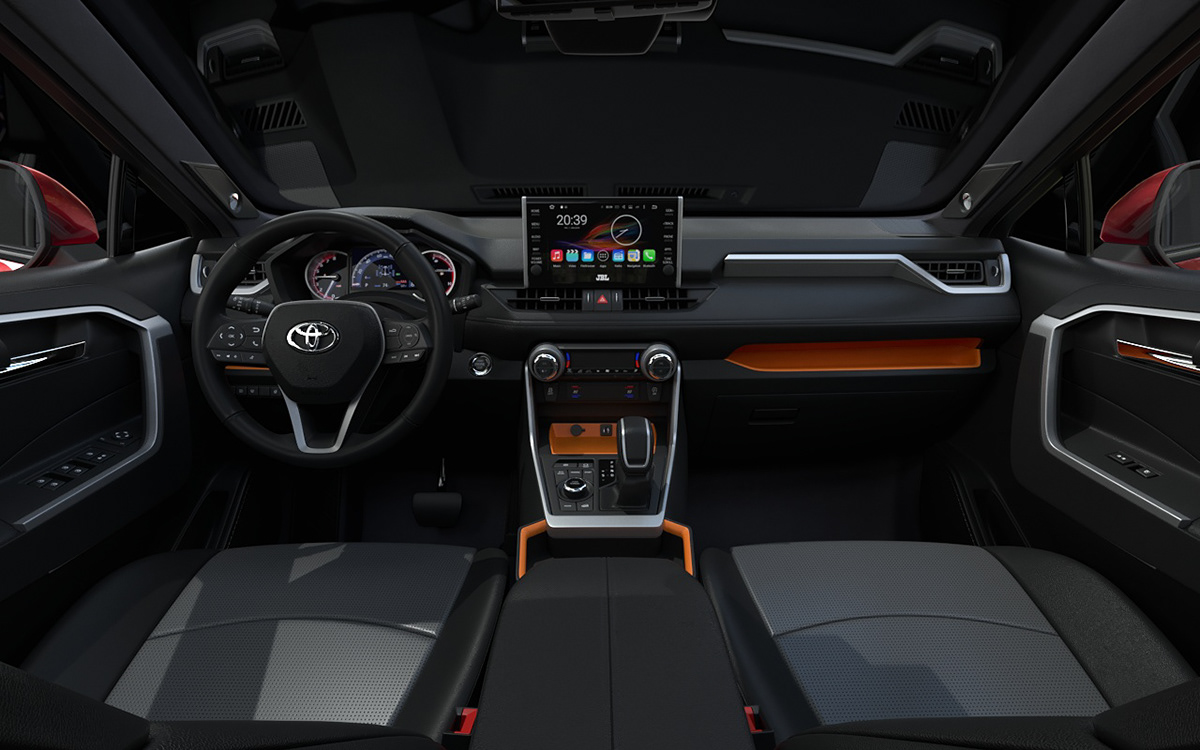 Toyota RAV 4，Automobile design，gules，