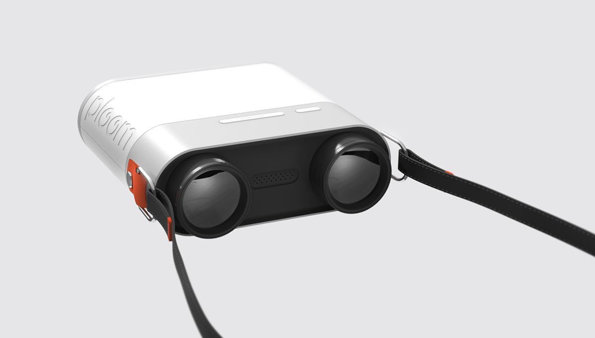 white，VR telescope，plum，