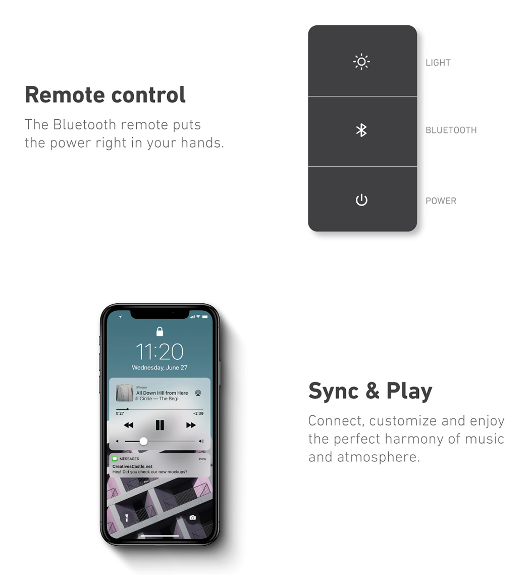 DAL，Lamp design，black，