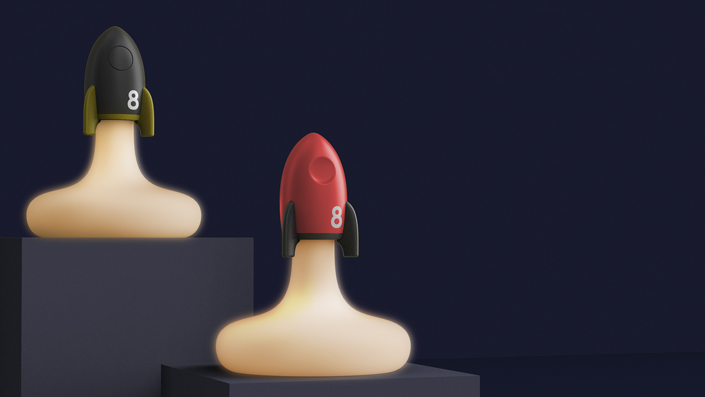 Small and lovely，product design，Space，lamp，