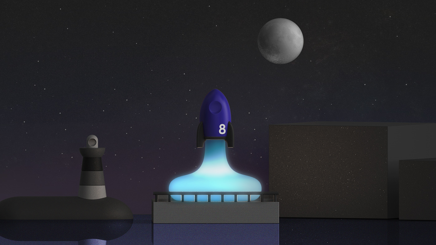 Small and lovely，product design，Space，lamp，