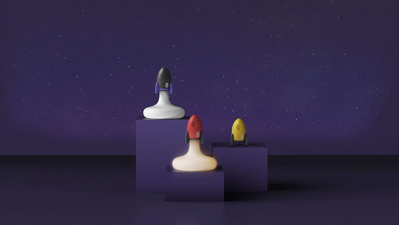 Small and lovely，product design，Space，lamp，