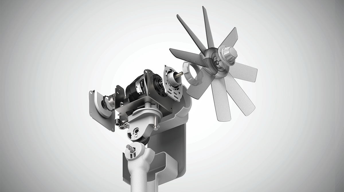 Nod Fan，electric fan，Plastic，