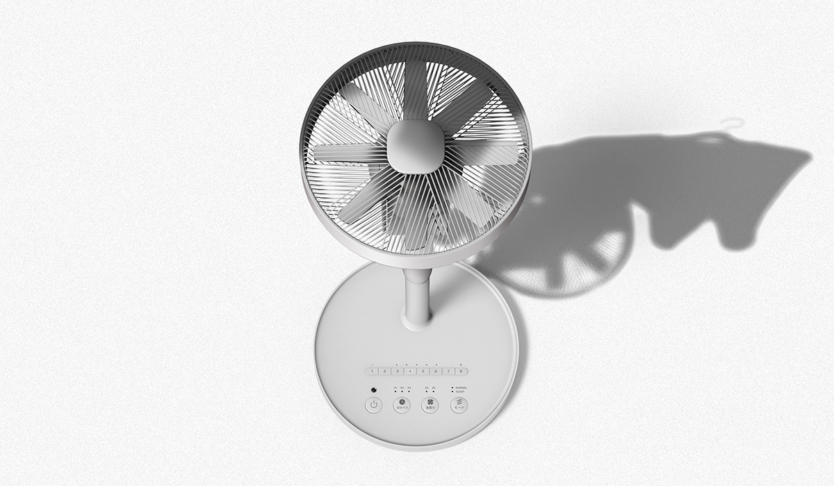 Nod Fan，electric fan，Plastic，