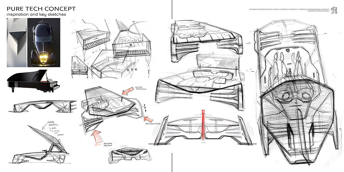 PEUGEOT PIANO，Automobile design，conceptual design，