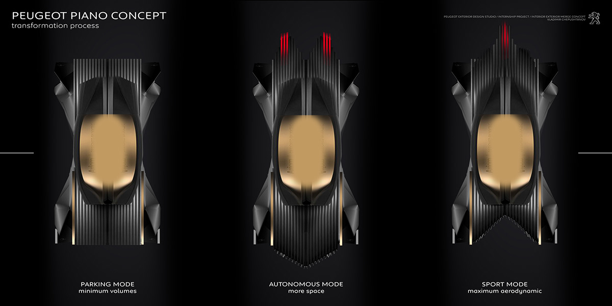 PEUGEOT PIANO，Automobile design，conceptual design，
