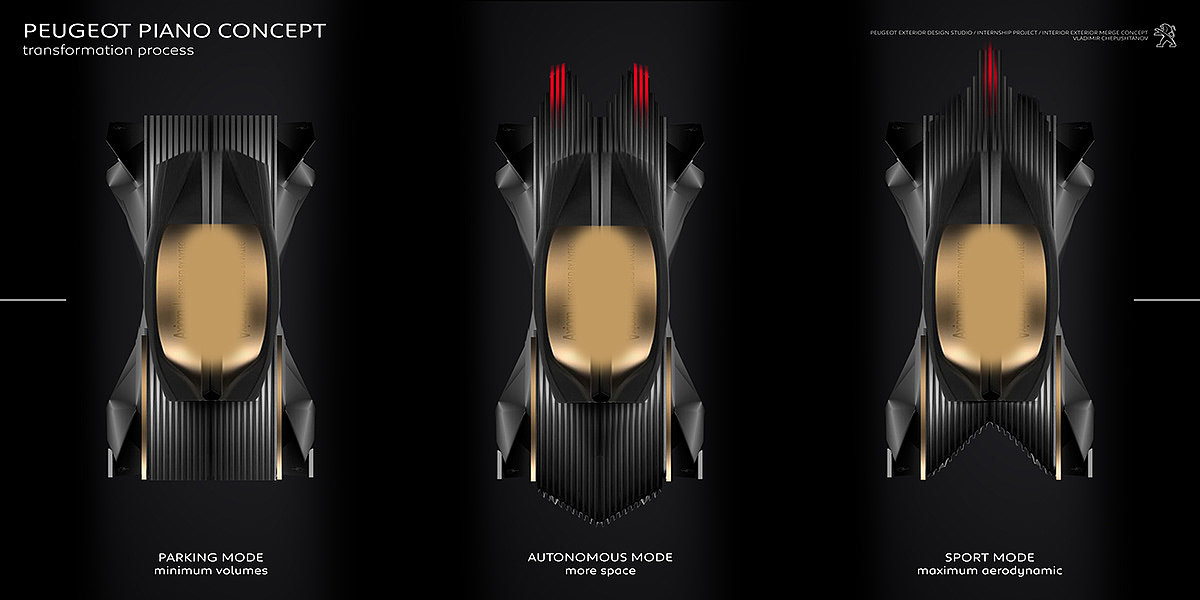 PEUGEOT PIANO，Automobile design，conceptual design，