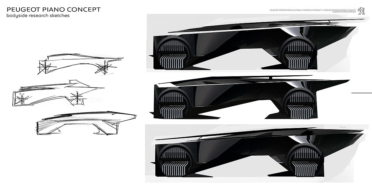 PEUGEOT PIANO，Automobile design，conceptual design，