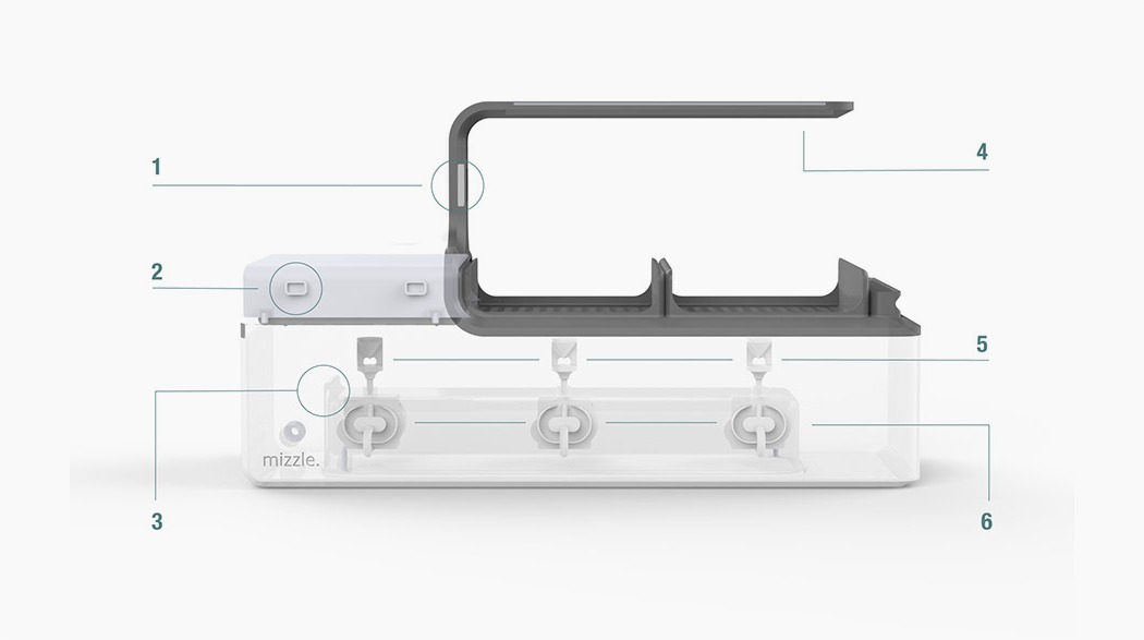 MIZZLE，Home planter，white，