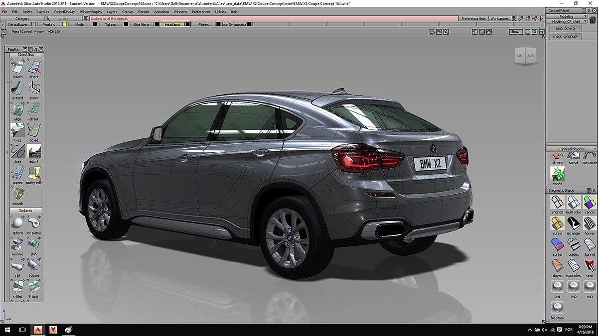 bmw，Concept Car，vehicle，industrial design，Automobile model making，