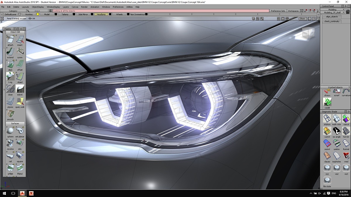 bmw，Concept Car，vehicle，industrial design，Automobile model making，