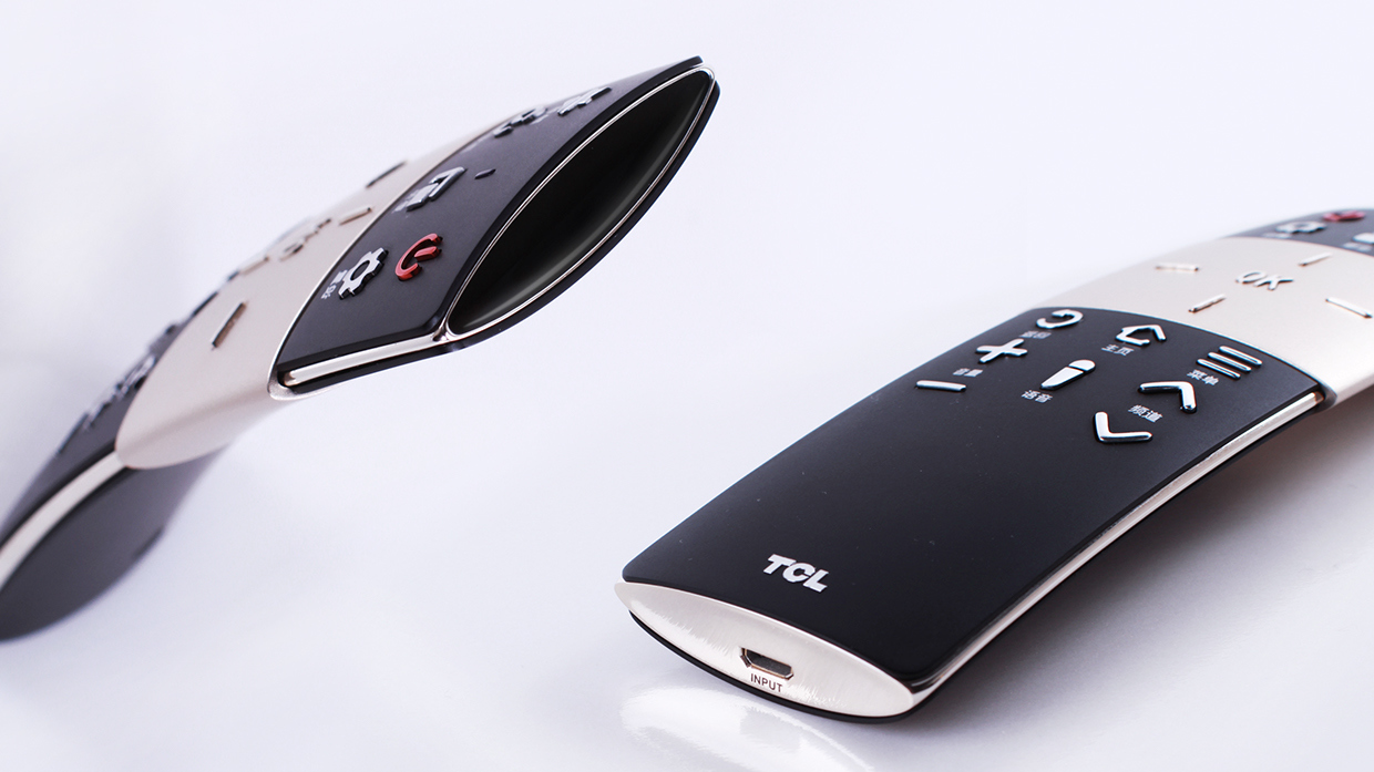 Remote control，tcl，product design，Digital intelligence，Simple and easy to use，