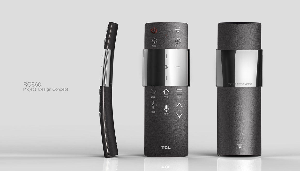 Remote control，tcl，product design，Digital intelligence，Simple and easy to use，