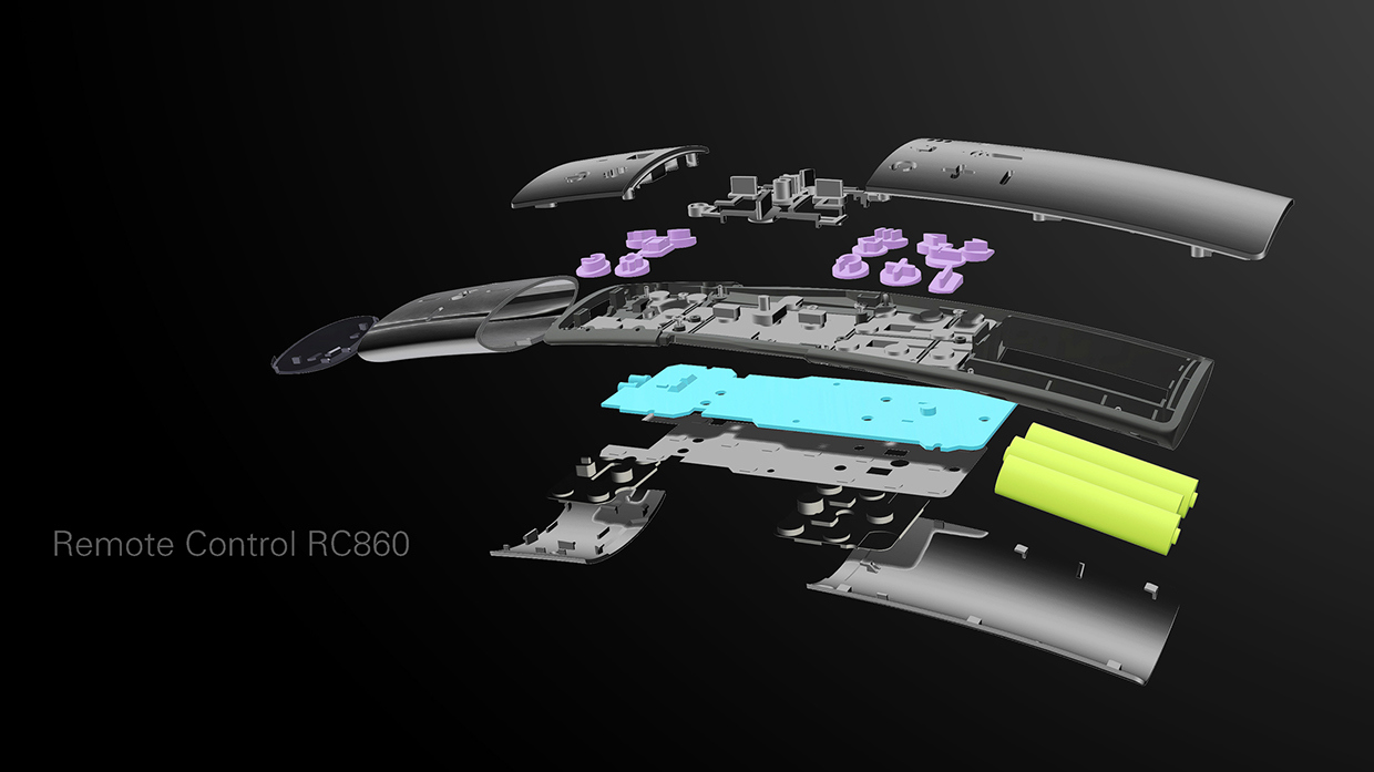 Remote control，tcl，product design，Digital intelligence，Simple and easy to use，