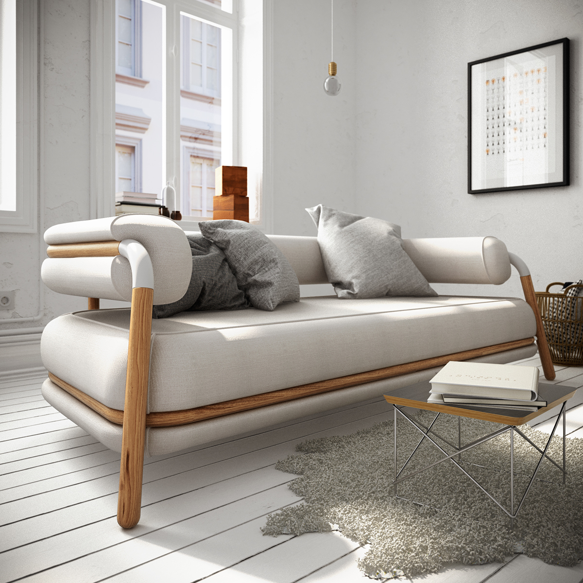 sofa，Sofa chair，flax，Mellow，Simplicity，modern，comfortable，Home Furnishing，furniture，