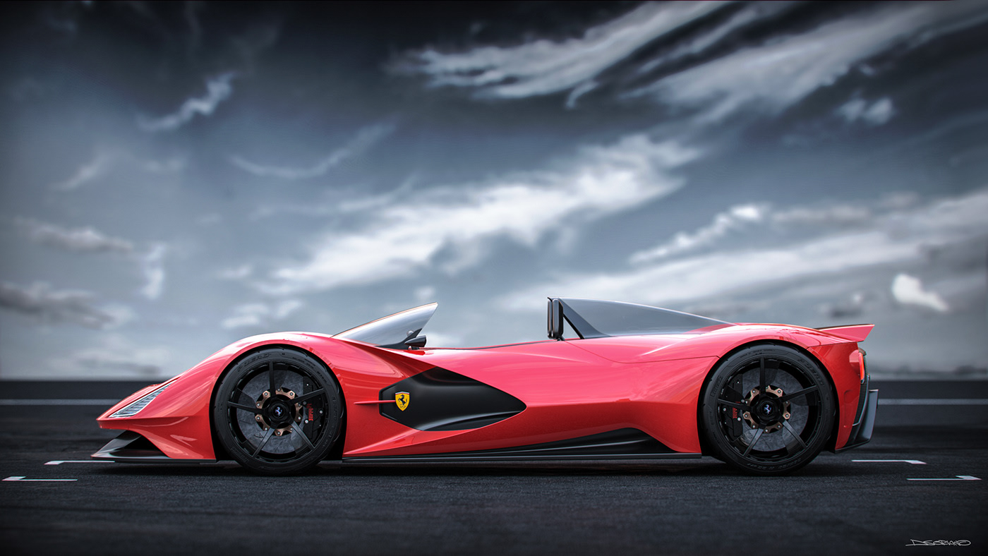 ferrari，Boat glider，Ferrari，Daniel Soriano，automobile，gules，