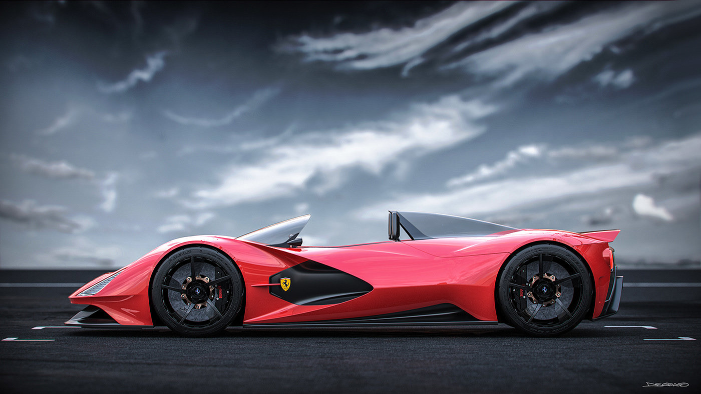ferrari，Boat glider，Ferrari，Daniel Soriano，automobile，gules，