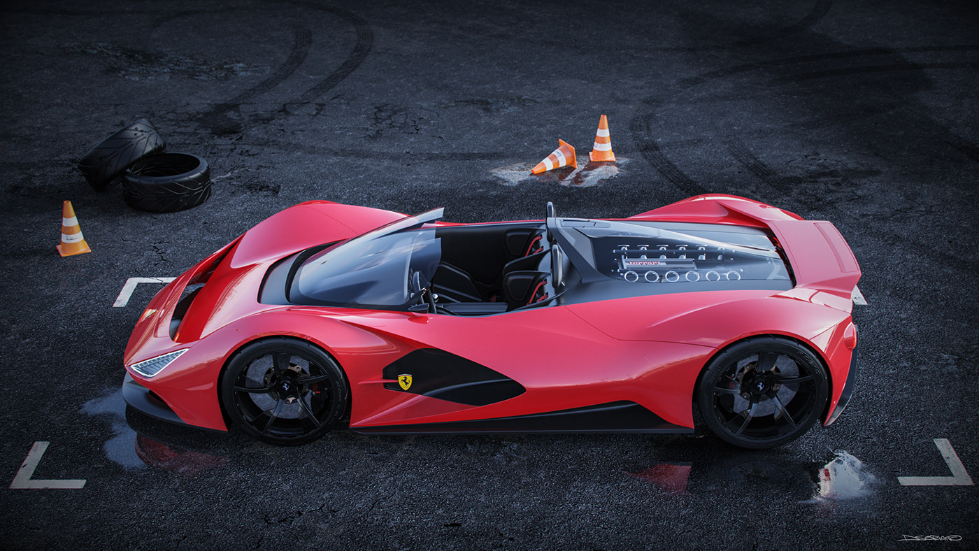 ferrari，Boat glider，Ferrari，Daniel Soriano，automobile，gules，