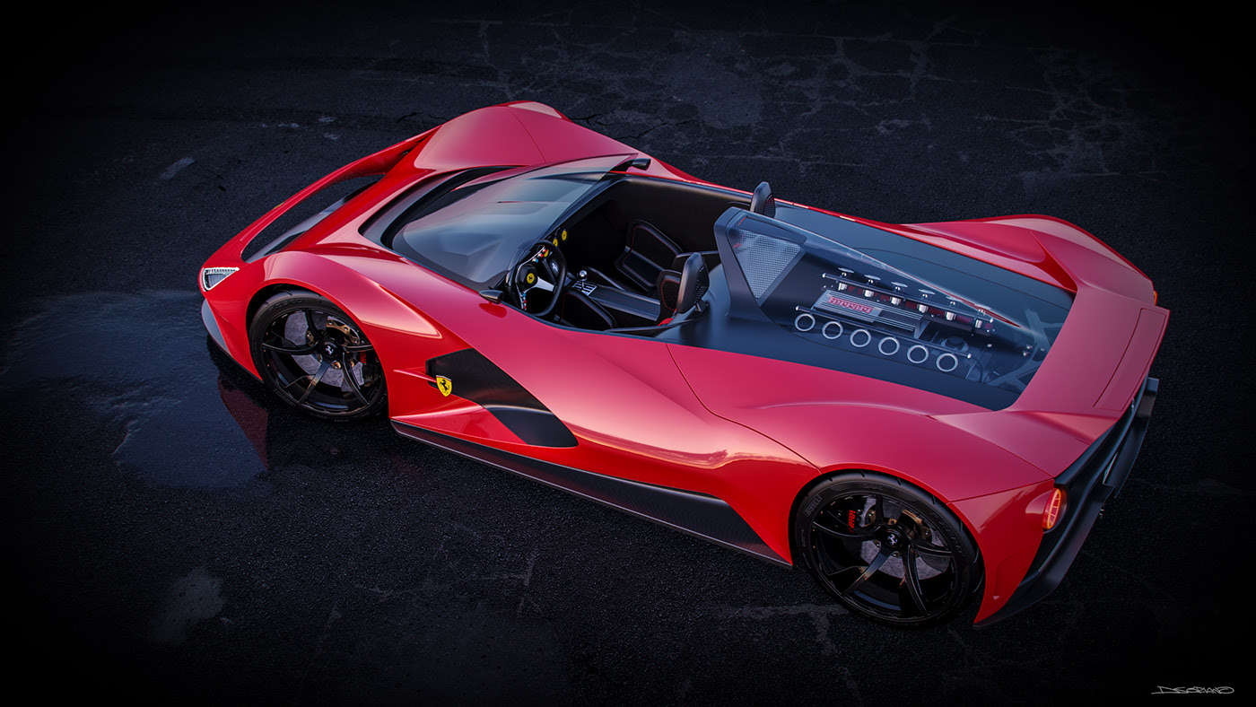 ferrari，Boat glider，Ferrari，Daniel Soriano，automobile，gules，