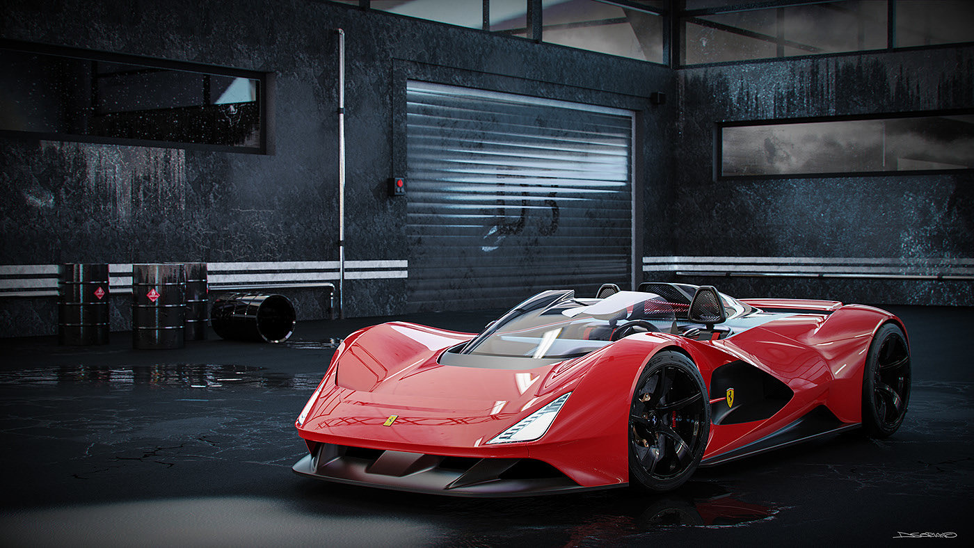 ferrari，Boat glider，Ferrari，Daniel Soriano，automobile，gules，