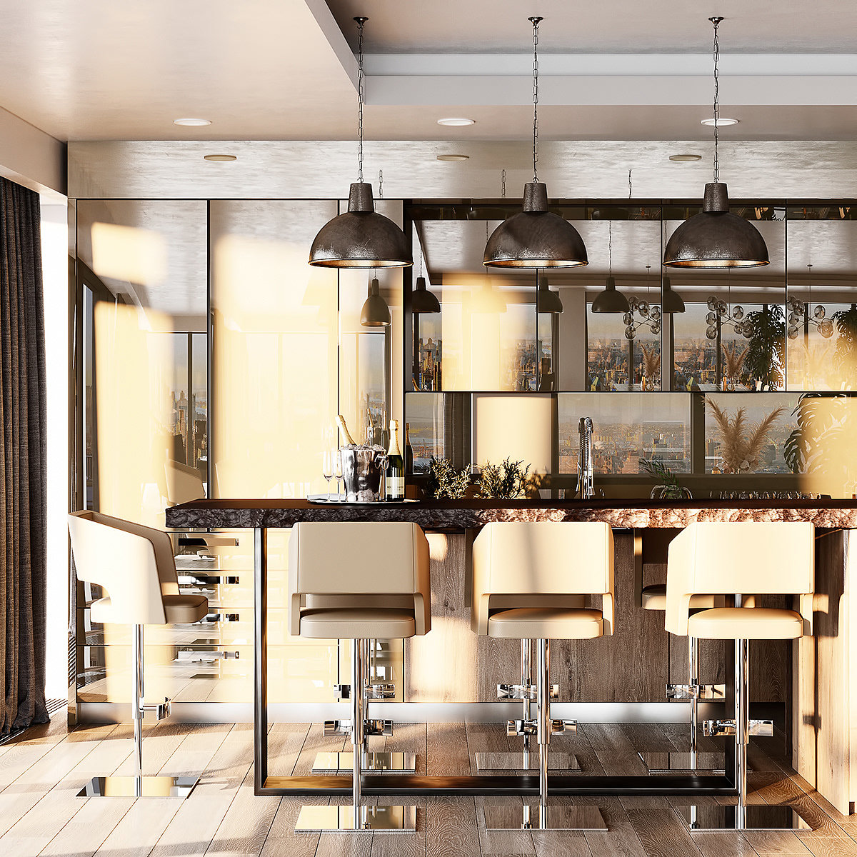 European style，Minimalist，Interior design，