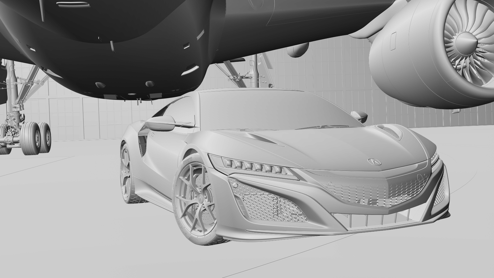 Automatic design，Art guidance，NSX，Honda，Sports car，