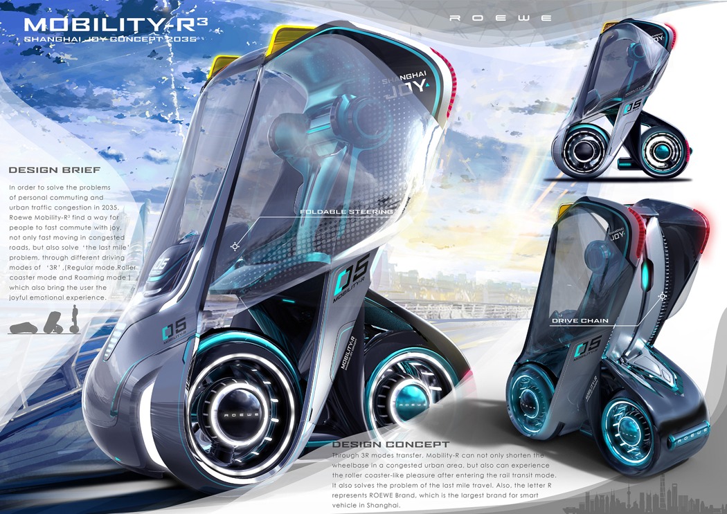 Mobility-R3，Motorcycle design，Metal，