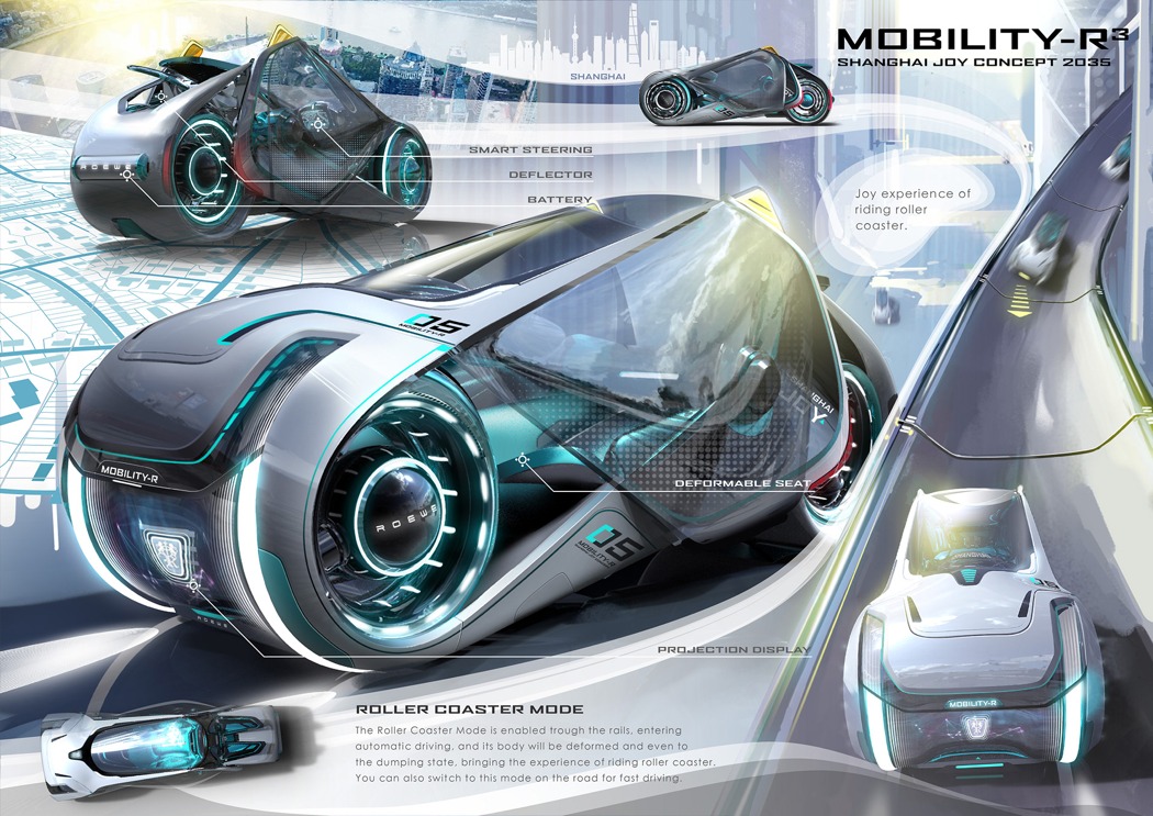 Mobility-R3，Motorcycle design，Metal，
