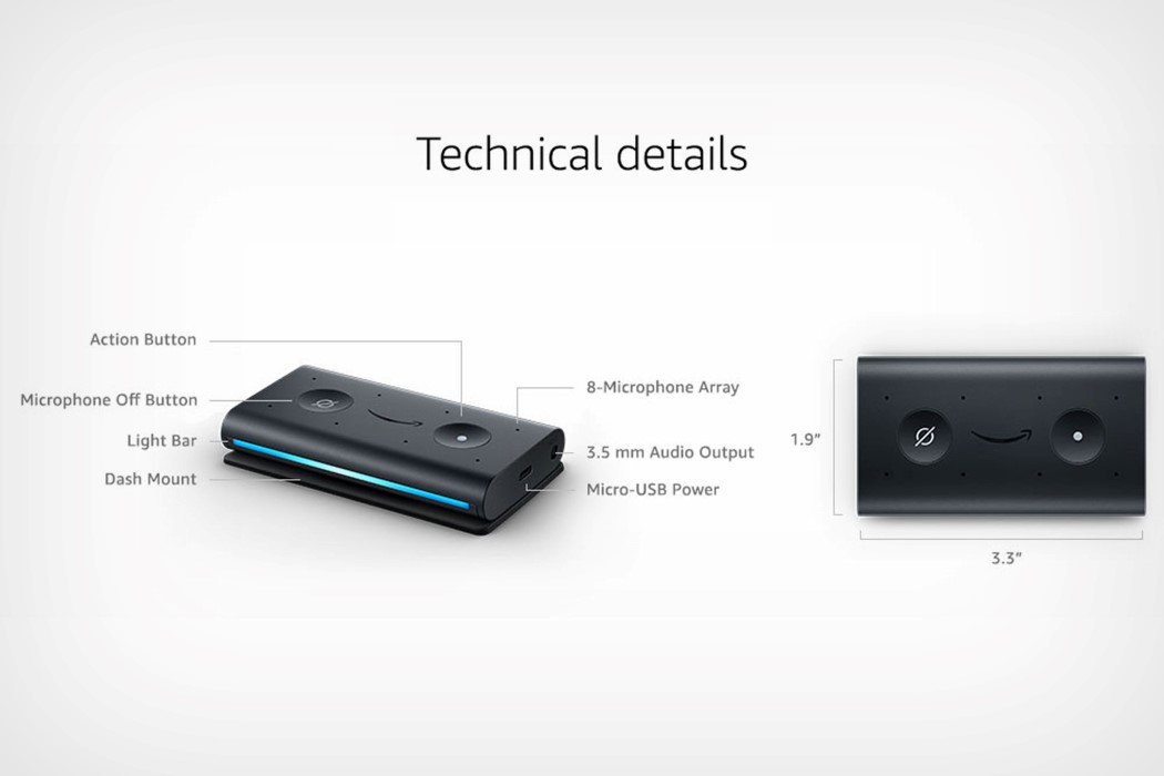 Echo Auto，Vehicle voice，black，