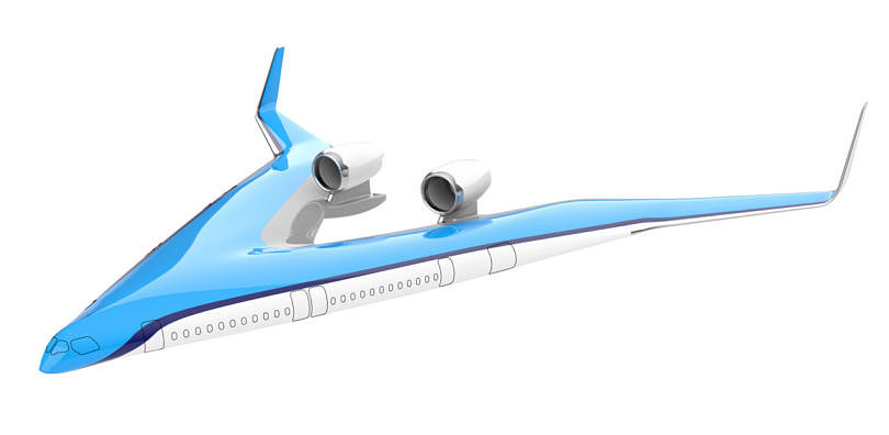 KLM，飞机设计，蓝色，