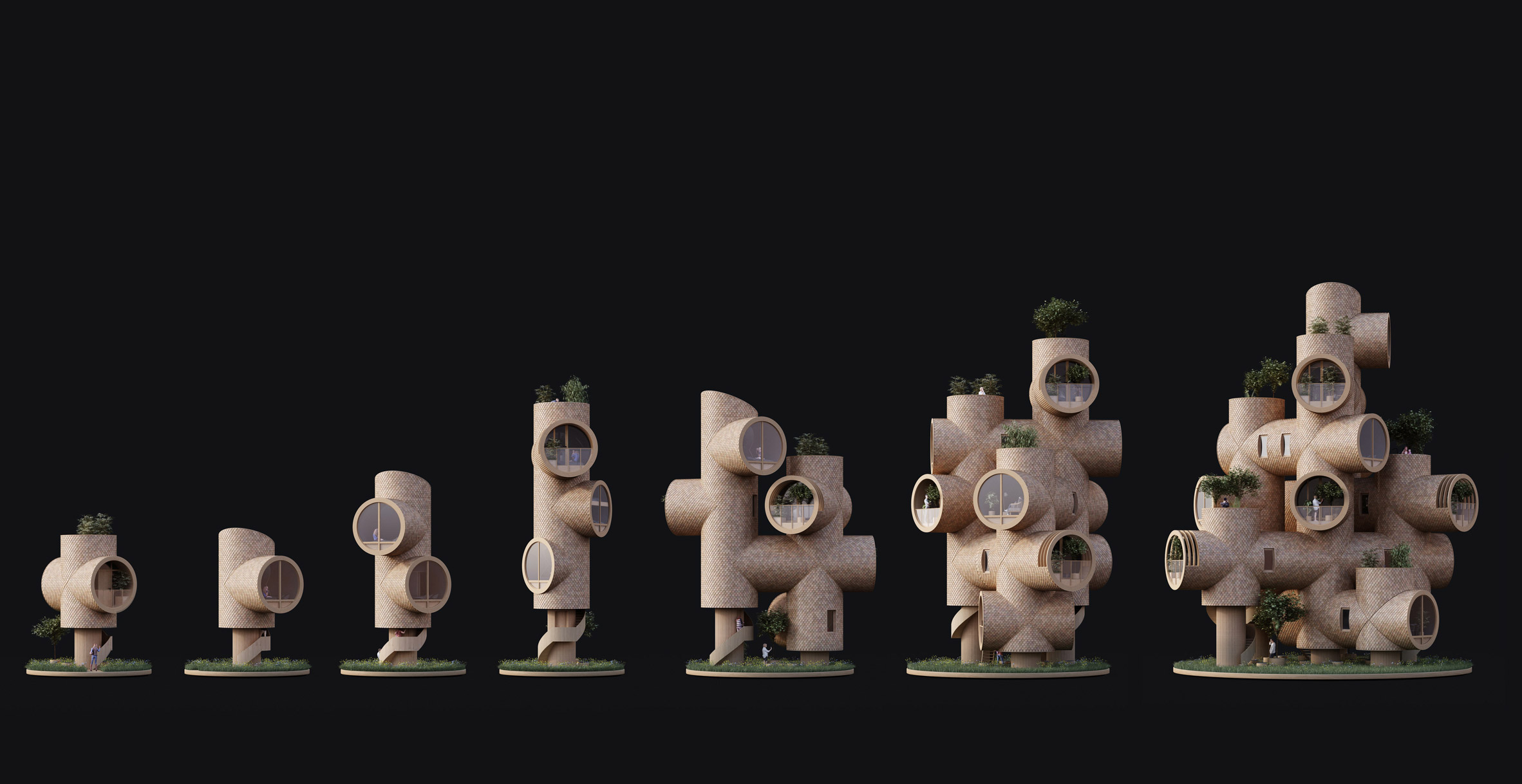 forest，Assembly，Wooden house，natural，Architecture，