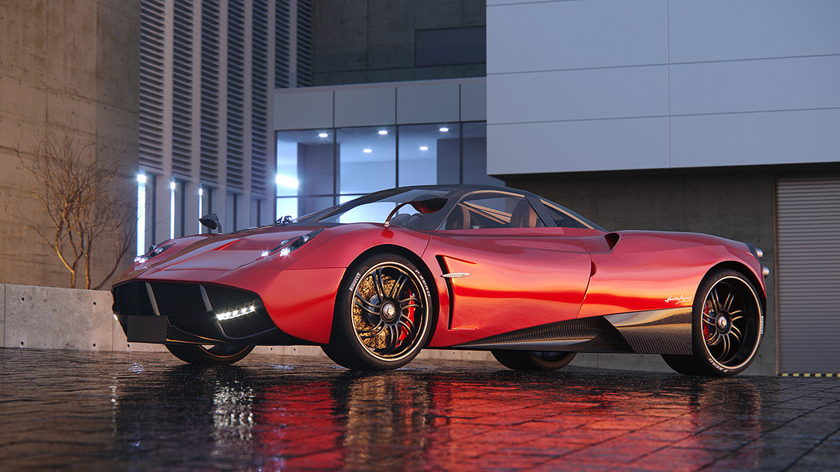 帕加尼，Pagani Huayra，Leonard Epureanu，红色，汽车，