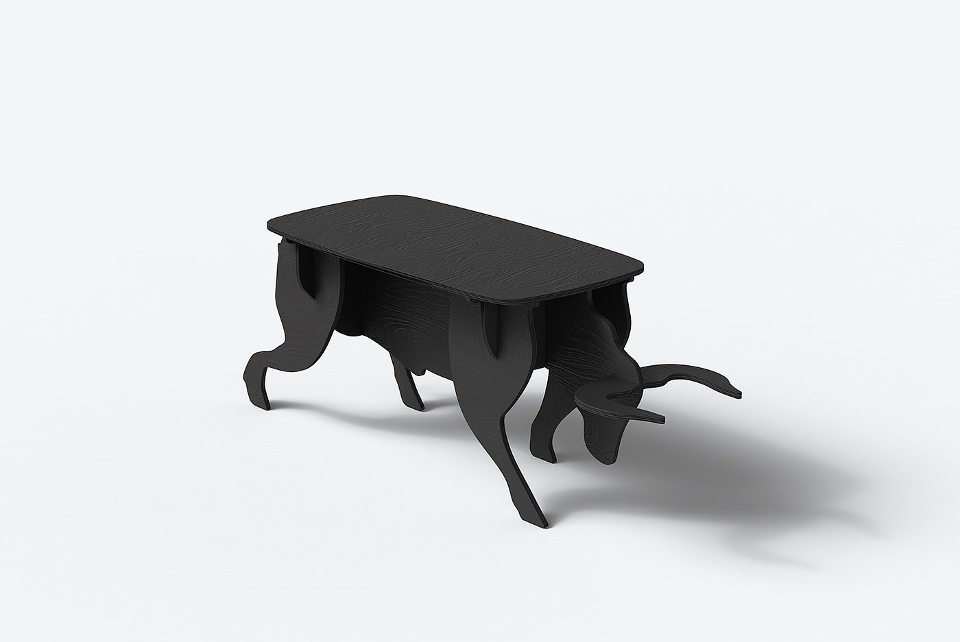 OX，black，Table，Jonggun Kim，